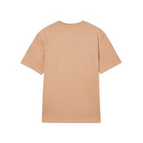 [MAISON LABICHE] 브라운 레터링자수 면 반팔티셔츠 CWTS3F147W1