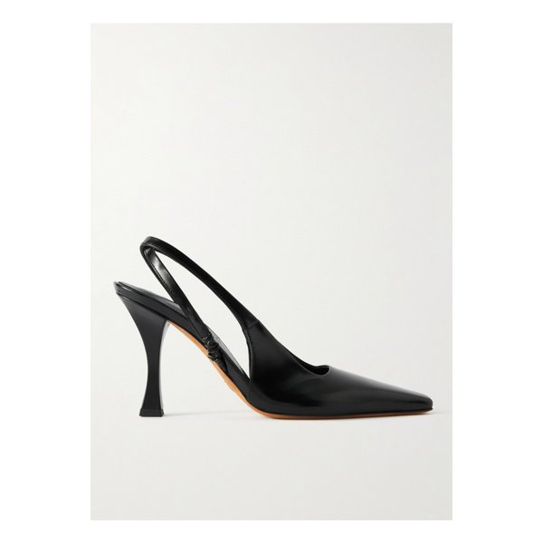 프로엔자슐러 트랩 글로스 가죽 슬링백 펌프스 블랙 46376663162892540