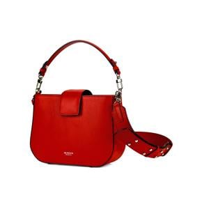 [주문제작]FLEUR Saddle Bag [플뢰르 새들백] RED SILVER