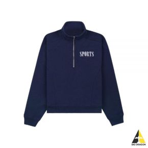 SPORTYRICH Sports Quarter Zip - NavyWhi (QZAW233NA 31) (스포츠 쿼터 집)