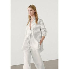 5065054 Massimo Dutti STRIPE - Button-down blouse white