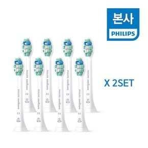 필립스 실속형 8개입 옵티멀 플라그 디펜스 칫솔모 HX9028/67 2SET