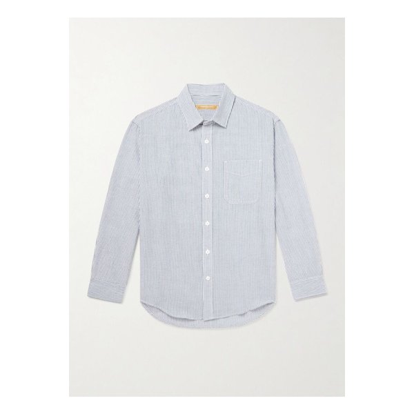 프리즘웍스 OG 오버사이즈 스트라이프 코튼 블렌드 시어서커 셔츠 1647597356125350