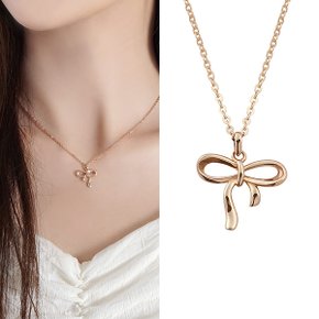 [rorojewelry]소프트 라인 리본 / 18k 목걸이