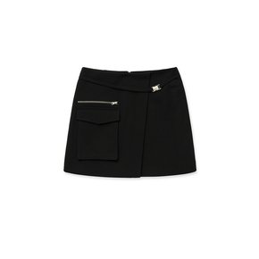 zip skirt (black)