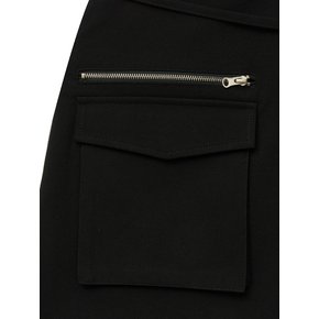 zip skirt (black)