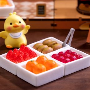 과일 미니어처 딸기 복숭아 토마토 오렌지 체리 박스 모형 소품