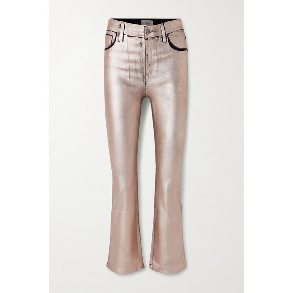 더 리부트 미드라이즈 부츠컷 메탈릭 진 46376663162878966