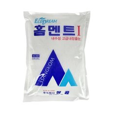 철물팩토리 홈멘트 백색 2kg 1개 백시멘트 욕실 공사 화장실 시공