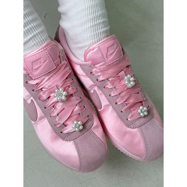 [2piece SET] petit pearl flower shoe charm 슈참, 지비츠