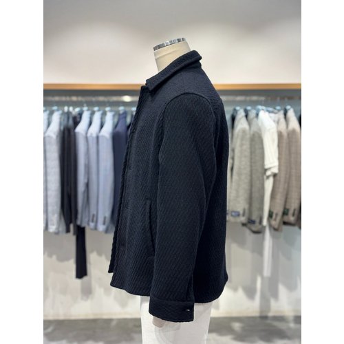 [파주점] 남성 25 F/W 네이비 모 혼방 캐주얼 셔츠형 자켓 RRLMBC51A