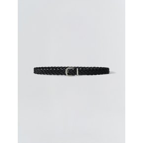 Long Braid Weaving Belt_Black