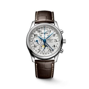 마스터 컬렉션 문페이즈 크로노그래프 레더 스트랩 40MM L2.673.4.78.3