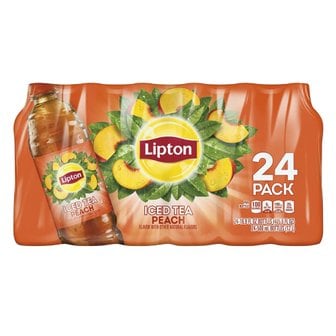 립톤 [해외직구]Lipton Iced Tea Mix Peach 립톤 아이스티 피치 16.9oz(500ml) 24팩