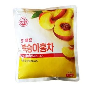 한박스/자판기용커피믹스/ 오뚜기복숭아홍차1kg 12개