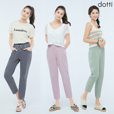  [dotti]도티 21Summer 릴렉스핏 컬러 팬츠 여성 3종