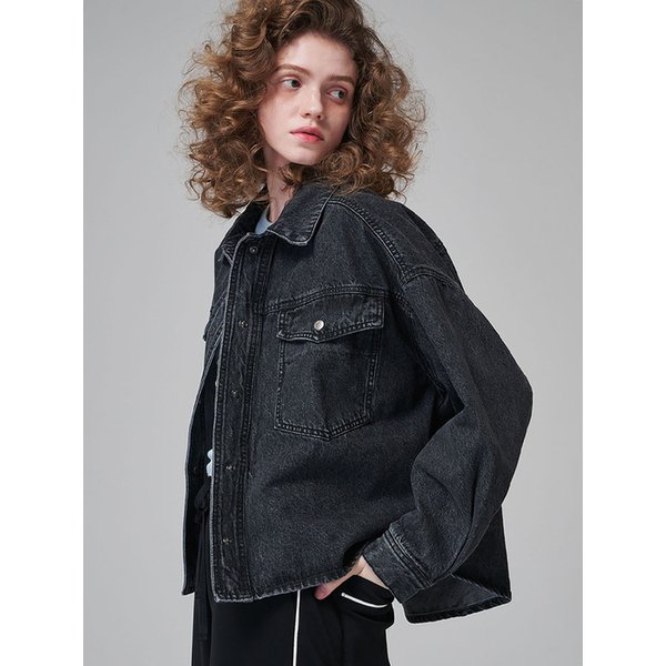 9401 오버사이즈 데님 숏자켓 (3COLORS)