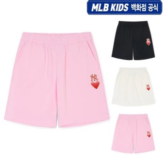 MLB키즈 24SS 하트 로고 반바지 (3color) 7ASPH0143