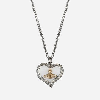 비비안웨스트우드 [시흥점] [비비안 웨스트우드]6S 63020103 P556 페트라 하트 펜던트 목걸이 실버