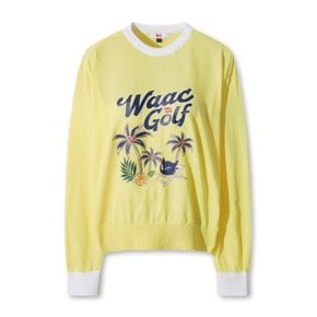 골프 (WWWAM26902YEX)[Exclusive] 여성 Palm Tree Crewneck 스웨터