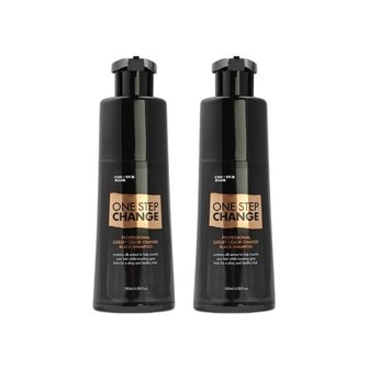  꾸띄르헤어 컬러 체인지 새치 염색 블랙 샴푸 180ml x 2개