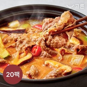 [고른] 차돌 된장찌개 600g 20팩 (1팩, 1인분)