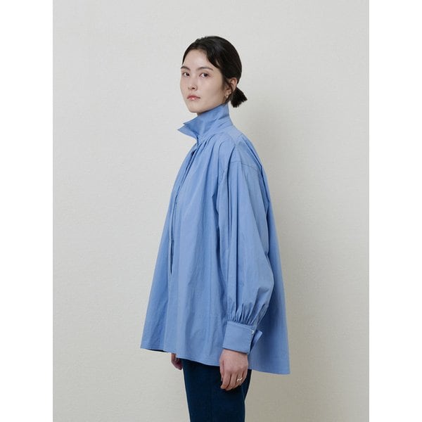 SHIRRING BLOUSE sky blue