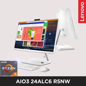 [공식] 아이디어센터 AIO3-24ALC6 R5NW [24형 올인원PC] R5-7430U, 8GB, 256GB, WIN11