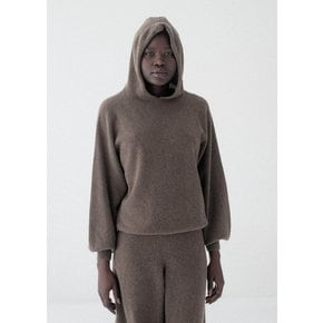 베이스레인지 24CO BASERANGE SOAR HOODIE (RECYCLED CASHMERE) IN TEAK BROWN