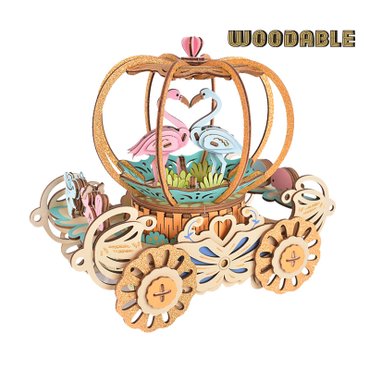 WOODABLE 우더블 호박마차-3D퍼즐 오르골(MUB07)