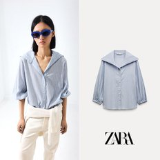 ZARA 자라 스트라이프 셔츠 ZW COLLECTION 3045/317