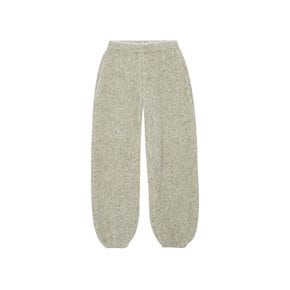 Boucle Wide Jogger Pants_cream