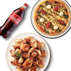 굽네 오리지널+바질토마토피자(8인치)+콜라1.25L