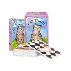 CAT TAROT 공식 한국판   타로카드 78장   한글 가이드북