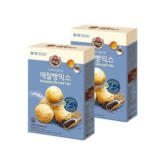 CJ제일제당 백설 오븐용 깨찰빵믹스 500g x2개