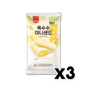 삼립 미니샌드옥수수5입 베이커리간식 100gx 3개