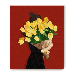 [무케] 엘디프_Woman with tulips 대형_진순_150x125_캔버스