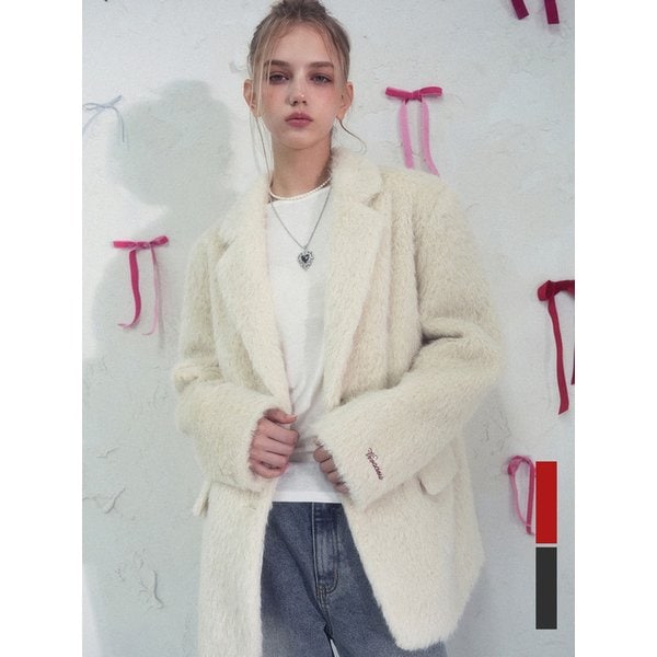 Elizabeth Boucle Blazer IVORY_2Colors