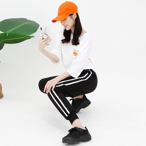 제이지컴퍼니 여성 옆 두줄라인 조거팬츠 트레이닝 바지