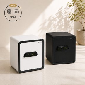 가정용금고 중형 지문인식 터치 비상키 ELS-V45TS 화이트