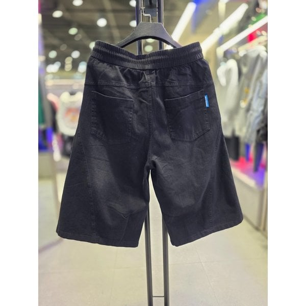 [시흥점] 공용 더티워싱 코튼 버뮤다핏 반바지블랙/JHZZ81404BK
