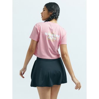 레이지비 에어셀 프리 크롭 숏 슬리브 퐁당핑크