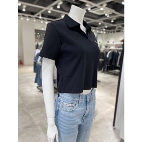 [파주점] [캘빈클라인진]여성 CK 모노로고 립 폴로 반팔티셔츠 47D268G-UB1