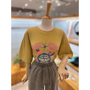 레코브 피그워싱 나염 티셔츠(LC41E9ST057X)