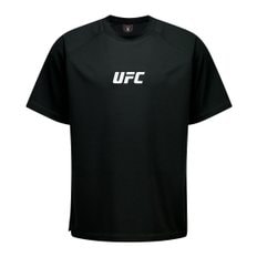 UFC 메쉬+ 릴렉스핏 반팔 티셔츠 블랙 U4SSV2313BK