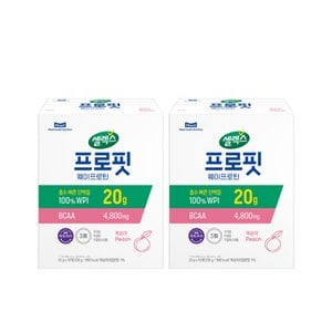셀렉스 [본사직영]프로핏 웨이프로틴 파우더 스틱 복숭아 2박스 (33G x20포)