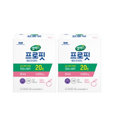 [본사직영]프로핏 웨이프로틴 파우더 스틱 복숭아 2박스 (33G x20포)