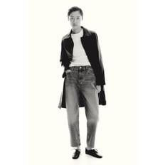 하이웨이스트 앵클 맘 진 슬림핏 데님 블루 0941666090