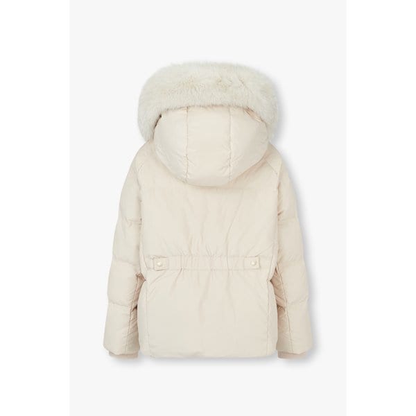 [파주점] [지컷] 폭스 퍼 레터링 스트링 후드 다운 자켓7294417103G