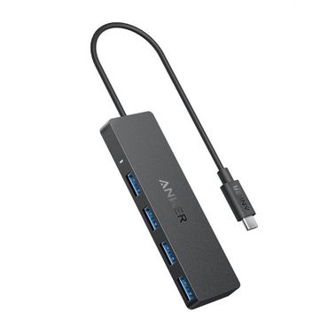 앤커 영국 앤커 허브 Anker 4Port USB 3.0 Data Hub UltraSlim 5Gbps USBC OTG with 20 cm Extended C